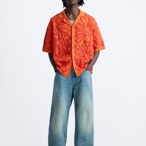 CAMISA PUNTO JACQUARD RELIEVE