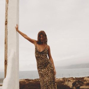 VESTIDO TUL ESTAMPADO LEOPARDO